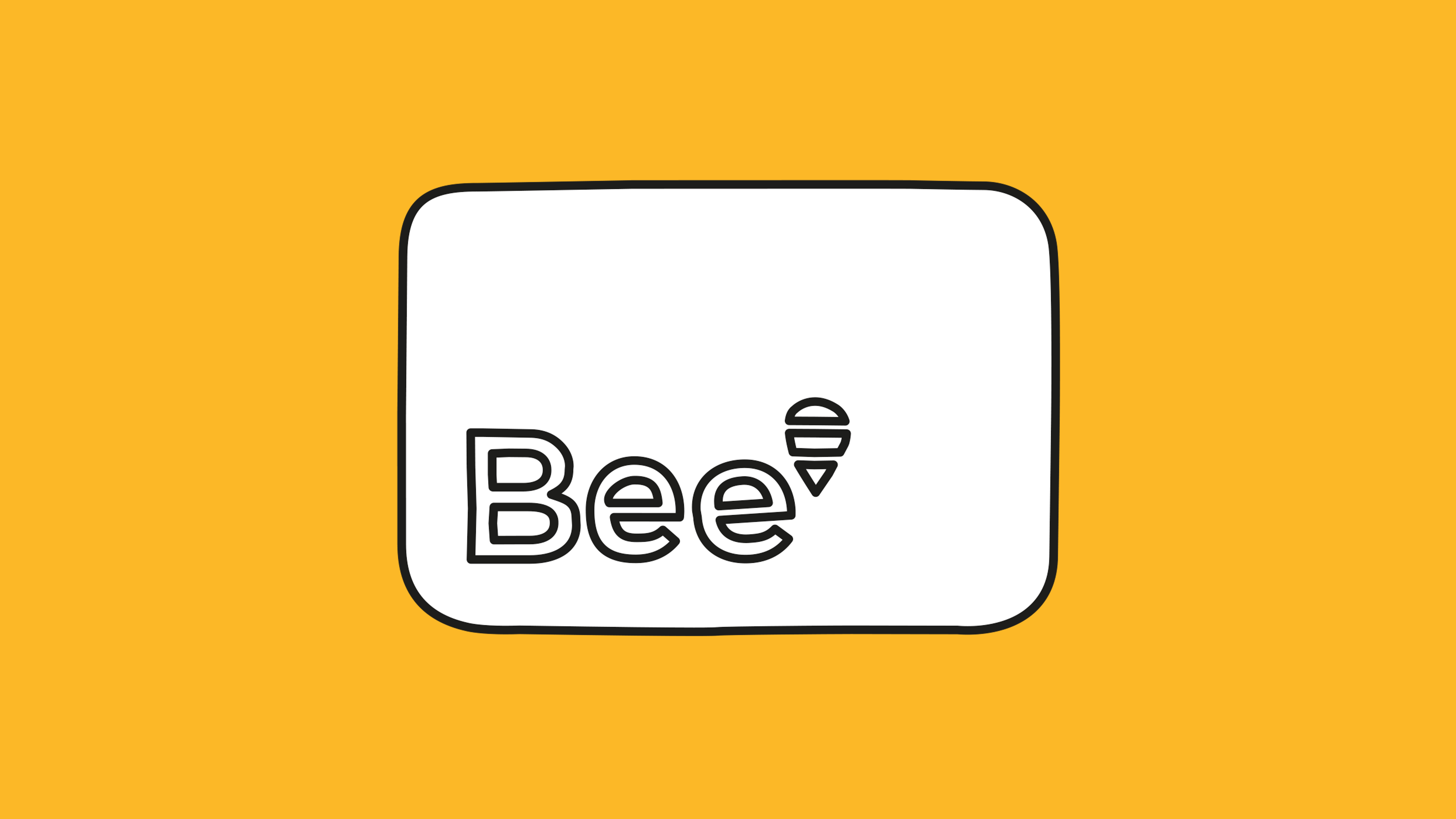 Illustration of a Bee Card